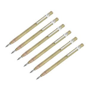 Tungsten Carbide Tip Scriber Engraving Pen For Ceramics Glass Metal Sheet 6Pcs