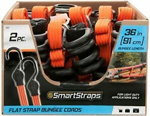 SMARTSTRAPS 331 Orange 36&#034; Bungee Cord, 2 Pack