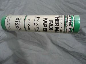 Office Pros Professionals High Sensitive Thermal Fax Paper 51200 8 1/2&#034; x 98.4&#039;
