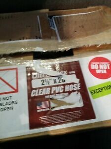 FULTON 2-1/2&#034; x 20&#039; Ultra Flex Clear-Vue Heavy Duty PVC Hose - MADE IN USA