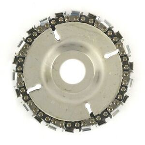 SS478 SUPERIOR STEEL 22 TOOTH 4&#034; FINE CUT GRINDER DISC AND CHAIN - 7/8&#034; ARBOR