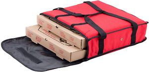Nylon Insulated Pizza Delivery Bag - Food Delivery Bag Size 18&#034; X 18&#034; X 5&#034;