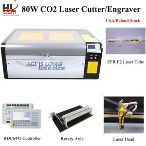 HL Laser 80W 1060 CO2 Laser Engraving Cutting Machine RD Controller Auto focus