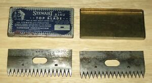 Stewart 83AU TOP BLADES - Lot of 2 in Original Tin