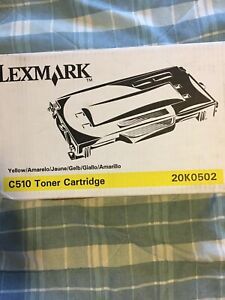 Genuine Lexmark C510 High Yield Toner Cartridge!! Yellow