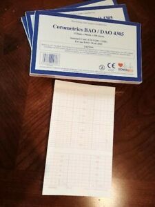 Tracing Paper Fetal Monitor Corometrics BAO/DAO 4305 Sonomed CO 15290 / 150RI 