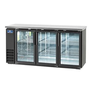Arctic Air ABB72G Glass 73-Inch 3-Door Back Bar Refrigerator, 115v