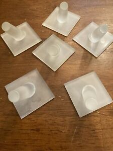 Lot of 6 Finger Ring Displays Jewelry Holders Frosted Acrylic Stands ShowcaseUSA