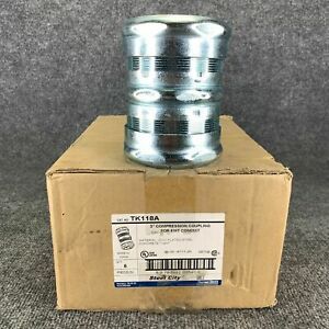 Pack of 5 Thomas &amp; Betts TK118A 3-Inch Compression Coupling for EMT Conduit