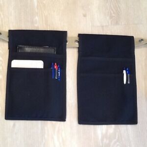 Black I Pad MINI (2Pocket) HDuty Belt Side Hip Apron Waiter Waitress Money Pouch