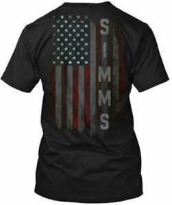 New Design Simms Family American Flag Gildan Tee Premium size S-3XL