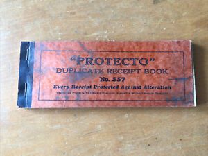 Vintage 1940&#039;s Paper Ephemera Shell Oil Receipt Book No.557 Rare -- 5035