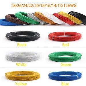 PTFE FEP UL1332 Wire Stranded Cable Tinned Copper 28/26/24/22/20/18/16/14/12AWG