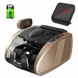 XUNHON Rechargeable Money Counter Machine with UV/MG/IR Counterfeit Detection...