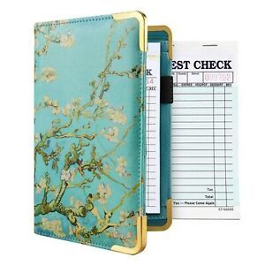 CoBak Server Book - Waitress Book Organizer with Zipper Pouch for Restaurant ...