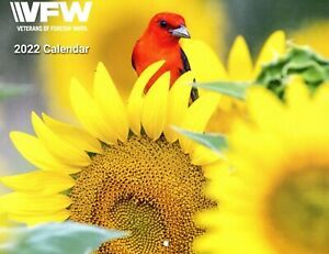 2022 wall Calendar - Colorful Birds &amp; Inspirational Sayings - VFW