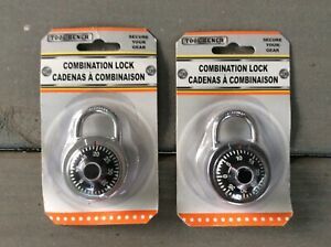 Combination Lock Dial Padlock Gym Locker Bike School Travel Lot of 2