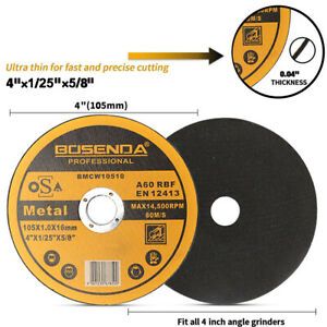 4&#039;&#039; Cut Off Wheels Resin Grinder Metal Cutting Disc 105mm For Angle Grinder 10PC