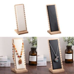 2pcs/colors Elegant Jewelry Display Stand Leather Surface Necklace Holder