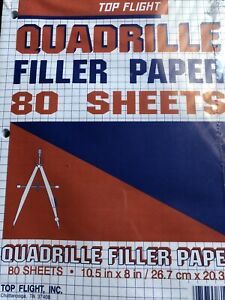 Graphing Filler Paper 80 Sheets