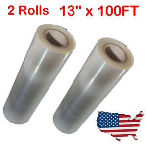 2 Rolls Waterproof Inkjet Milky Transparency Film for Silk Screen 13&#034; x 100FT