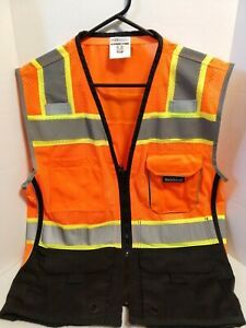ML KISHIGO 1516 Medium Men&#039;s Safety Vest, Orange - NEW - never worn
