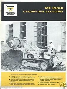 Equipment Brochure - Massey Ferguson - MF 2244 - Crawler Loader - c1968 (E2608)