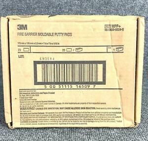 Pack of 20 Fire Barrier Moldable Putty Pads 7 in X 7 in X 1/10 in