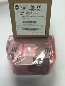 NEW ALLEN BRADLEY 22F-V1P6N103 FRN 2.01 SERIES A POWERFLEX 4M AC DRIVE 25HP 1.6A