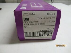 MMM 81393 Regalite Resin Bond Cloth Belt 3x18 50 Grit (5 Pack)