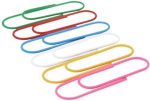 Super Large Paper Clips Vinyl Coated, 30 Pack 4 Inch Mega Paperclips Jumbo Giant