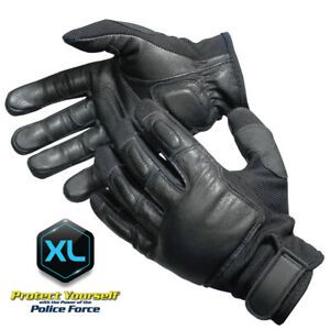 Genuine Leather (XL) Police Tactical Weighted Steel Shot SAP Gloves Lifetime War