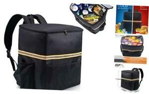 ISFC Insulated Food Delivery Bag - Large Thermal Pizza Delivery Bag Cup Holder