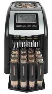 Royal Sovereign 4 Row Electric Coin Counter With Patented Anti-Jam Technology &amp;