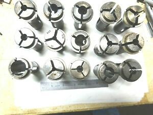 LOT OF 15- #11 COLLETS , BROWN &amp; SHARPE, HARDINGE, &amp; OTHERS