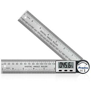Digital Angle Finder Ruler, Preciva 7.5inch/200mm Digital Protractor Stainles...