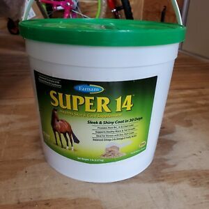 Super 14 Healthy Skin &amp; Coat Supplement Horse Equine Shiny Coat Show 5lbs Powder