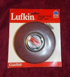 Lufkin Yellow Clad 3/8&#034; x 100&#039; HW100 - MADE IN USA!! (NOS) (D)