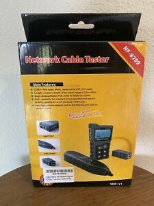 NF-8209 Network Cable Tester Digital Wire Tracker With PoE Set OPEN BOX