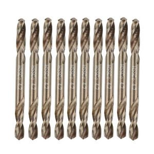 10 Pieces 4.2mm HSS Cobalt Double End  Drill Bit for Metal Wood Plastic