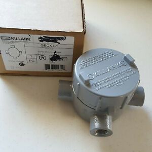 Killark GECXT-1 X Type Conduit Outlet Body Aluminum Size 1/2&#034;