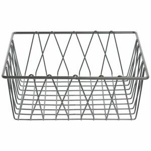 HUBERT Square Wire Basket - 12&#034;L x 12&#034;W x 4&#034;H