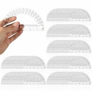 Tinlade 100 Pieces Plastic Protractor Math Protractors 180 (Hollow Design)