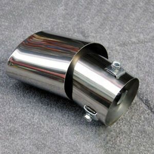 Round Stainless Steel Car Exhaust Muffler Tail MufflerB^mxJKAUS C