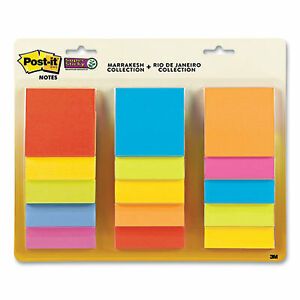 Post-It Notes Super Sti Note,Note,3x3,Multi,Color 65415SSMULTI