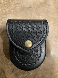 Safariland Black Leather Double Handcuff Holster Holder Case Model 290 13 17 M3