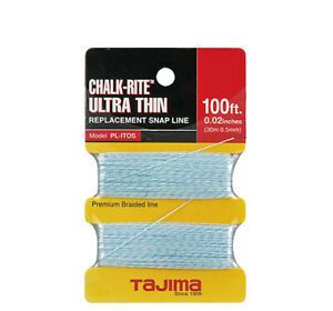 Tajima PL-ITOS Chalk-Rite Premium Grade Ultra Thin Nylon Line 0.5mm Thick 100ft