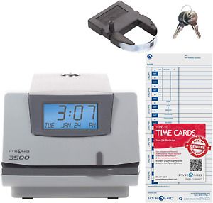 Pyramid Time Systems, Model 3500 Multi-Purpose Time Clock and Document Stamp, 25
