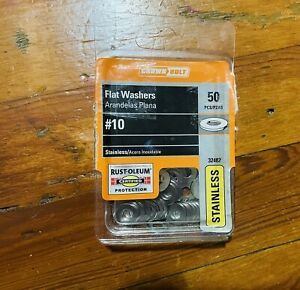 #10 Flat Washer Stainless Steel (50 Pcs)