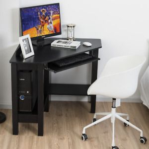 Wooden Study Computer Corner Desk with Drawer